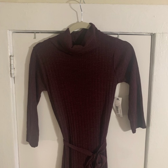 Worthington Maroon Turtleneck Knee length Sz XS - Picture 4 of 11